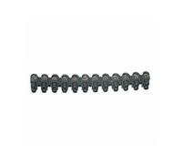 Regleta de conexión Negra, 10 mm, 10A, Ideal para Conexiones eléctricas seguras y eficientes en instalaciones domésticas o comerciales.