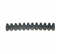 Regleta de conexión negra 16 mm, 30A - ideal para instalaciones eléctricas, conexiones seguras y alta capacidad de carga.