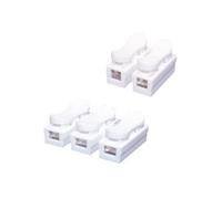 Regleta de conexión rápida Blanca, 3 contactos, Paquete de 10 pcs, Ideal para múltiples Dispositivos eléctricos y expansión de Tomas.