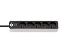 Regleta de enchufes 5 enchufes con interruptor Ecolor 1153254020