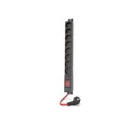 Regleta de enchufes ACAR R8 Power 1.5M 8X 230V PL negra 16A W2450