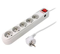 Regleta de enchufes ARC5/30/SZ: conectores: 5 250VAC 10A gris ARMAC
