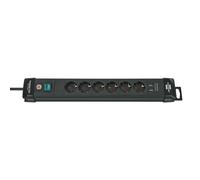 Regleta de enchufes Brennenstuhl Premium-Line [6 vías, negro, 3m]
