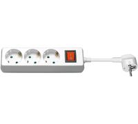 Regleta de enchufes con 3 enchufes e interruptores, 1,5m 51285