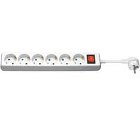 Regleta de enchufes con 6 enchufes e interruptores, 1,5m 51288