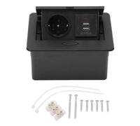 Regleta de enchufes de escritorio con caja de conexiones, 250 V, impermeable, para hotel ~7522