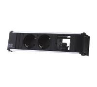 Regleta de enchufes, enchufe múltiple 2xSchuko 1xABD - Tira de toma de corriente negra 912.003 | Bachmann | 912.003 | Regleta de diversas tomas de corriente