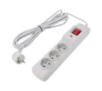Regleta de enchufes M3/50/SZ: enchufes de protección: 3 250VAC 10A gris ARMAC