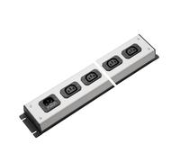 Regleta de enchufes Martin Kaiser C13 de 6 vías sin interruptor - 1026/6l-sw [10 Piezas]