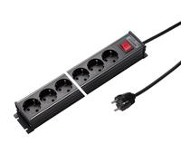 Regleta de enchufes Martin Kaiser de 10 vías y 45 grados con cable interruptor de 1,5 m (Enchufe Europeo) - 1101ZL10SW15