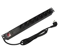 Regleta de enchufes PDU-PRO-07F-0200-BK-BK: conectores: 7 230VAC 16A negro