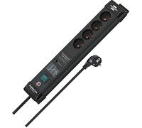 Regleta de enchufes Premium-Line de 4 vías con protección contra sobretensiones de hasta 60.000 a (Cable