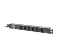 Regleta de enchufes Rack pdu 19 1u 16a 6x PDU-06F-0200-IEC-BK