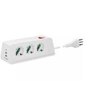 Regleta de escritorio Vimar 3 tomas universales + 3 usb +S11+Cbe blanco - 00608.