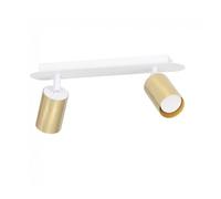 Regleta de focos tao blanco/oro 2 luces marca wonderlamp