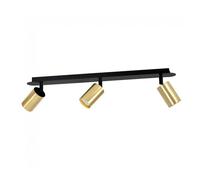 Regleta de focos tao negro/oro 3 luces marca wonderlamp