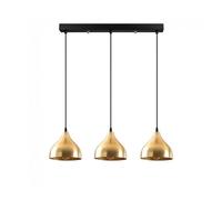 Regleta de techo asney 18 oro (3 luces) moderno 18 cm