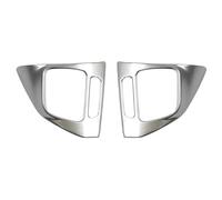 Regleta Decorativa Salida Aire Para VW Para Golf Mk6 Para Passat B7 Para CC Para Eos Panel Volante Coche Cubierta Embellecedora Pegatina Decorativa Interior Coche(Plata)