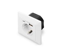 Regleta Digitus 3 Tomas con USB-A y USB-C 2,8 A Protección y Seguridad