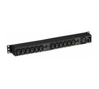 Regleta Eaton EFLX12I 13 Tomas Monofásica Rack 1U Negra Horizontal/Vertical