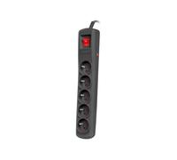 REGLETA ELÉCTRICA BERCY 400 5M 5X 230V PL NEGRA NSP-1715