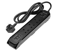 Regleta Eléctrica Magnética BUNKER UK 3 x Enchufes AC 3 x Puertos USB/2.1A 31713
