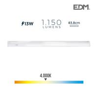 EDM Regleta electrónica LED 13W 1150 lúmenes 4000K luz día 3,6x83,8x3 cm