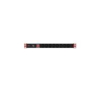 Regleta enchufes PDU Rack 1U 230V/10A 8x C13 I-CASE STRIP-813T
