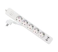 Regleta EQUIP 245555 5 Tomas con 2 USB-A 1 USB-C Protección e Interruptor