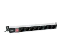Regleta Equip 333308 8 Tomas Tipo F con Interruptor y Cable 3 m