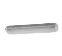 Regleta estanca electrificada 2 Tubos 60 cm, IP65, Ideal para iluminación de Espacios húmedos y Exteriores.
