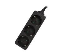 Regleta Ewent 3 Tomas 16A Negro