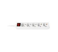Ewent Regleta EW3916 5 tomas Schuko 16A con interruptor blanca