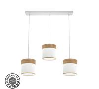 Regleta fabrilamp cloe 3xe27 para iluminación interior decorativa, di