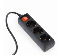 Regleta Gembird EG-PSU3-01 3 Tomas con Interruptor y Fusible