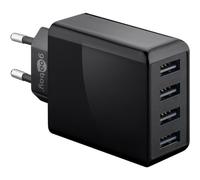 Regleta Goobay 44953 4 Puertos USB-A 30W con Protección Sobrecarga y Sobrecalentamiento