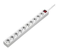 Hama Regleta XXL 10 enchufes con interruptor – Cable 3 m, máx. 3500 W – Blanco