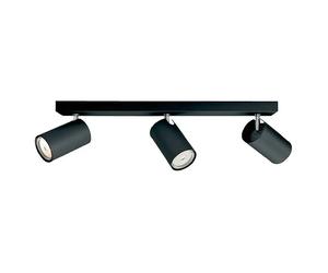 Regleta Kosipo (10 W, L x An x Al: 9,2 x 44,3 x 11,8 cm, Negro, GU10, 3 ud.)