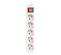 REGLETA LANBERG 5 TOMAS SCHUKO CON PROTECION BLANCA 3M