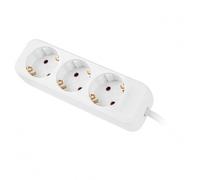 Lanberg Regleta 3 tomas Schuko blanca 1,5 m