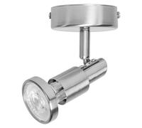 Regleta LED (2,6 W, L x An x Al: 80 x 80 x 130 mm, Níquel mate, Blanco cálido, 1 ud.)