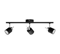 Regleta Meranti (105 W, L x An x Al: 8 x 47,4 x 15,5 cm, Negro, GU10, 3 ud.)