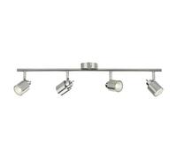 Regleta Meranti (140 W, L x An x Al: 10 x 69 x 15,5 cm, Níquel/Cromo, GU10, 4 ud.)