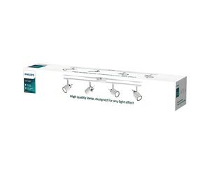 Regleta Meranti (140 W, L x An x Al: 8 x 67,4 x 15 cm, Blanco, GU10, 4 ud.)
