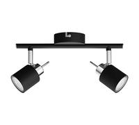 Regleta Meranti (70 W, L x An x Al: 8 x 27,4 x 15,5 cm, Negro, GU10, 2 ud.)