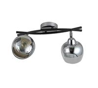 Regleta metal color cromo serie denali 38cm