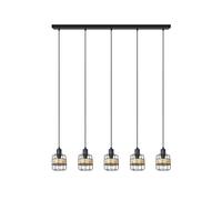 Regleta metal color negro serie zenda 94cm