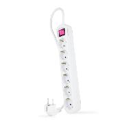 REGLETA NANO CABLE 10.37.0006 6TOMAS C/INTERRUPTOR 1,4M BLANCO