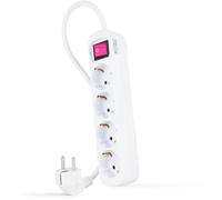 Regleta NanoCable 4 Tomas com switch 1.4 M Blanco