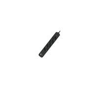 Regleta Negra 4 Tomas con Interruptor + 2 Puertos USB (Tipo A + Tipo C) 3680W Toma de Tierra